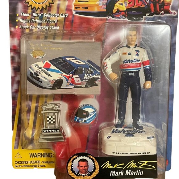 Mark Martin Superstars Of Racing Nascar Figure Set 1997 Card Figure Car Stand - Picture 2 of 10